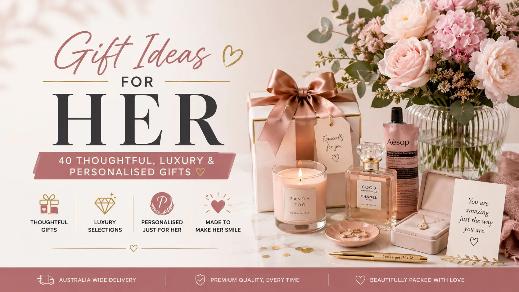 Gift Ideas for Her 40 Thoughtful, Luxury & Personalised Gifts